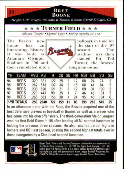 1999 Upper Deck Victory Baseball Card Pick 1-306 - Picture 61 of 451