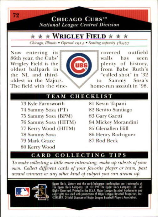 1999 Upper Deck Victory Baseball Card Pick 1-306 - Picture 111 of 451