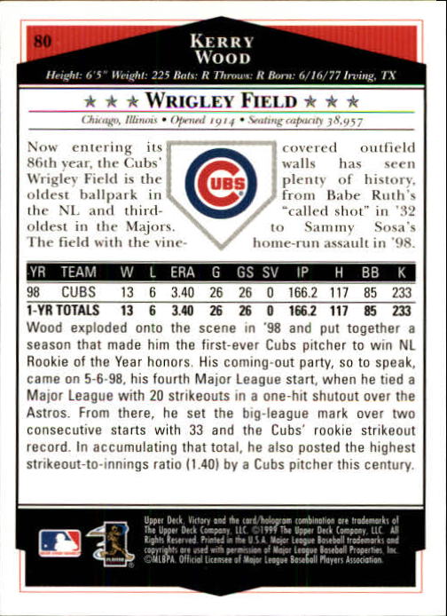 1999 Upper Deck Victory Baseball Card Pick 1-306 - Picture 117 of 451