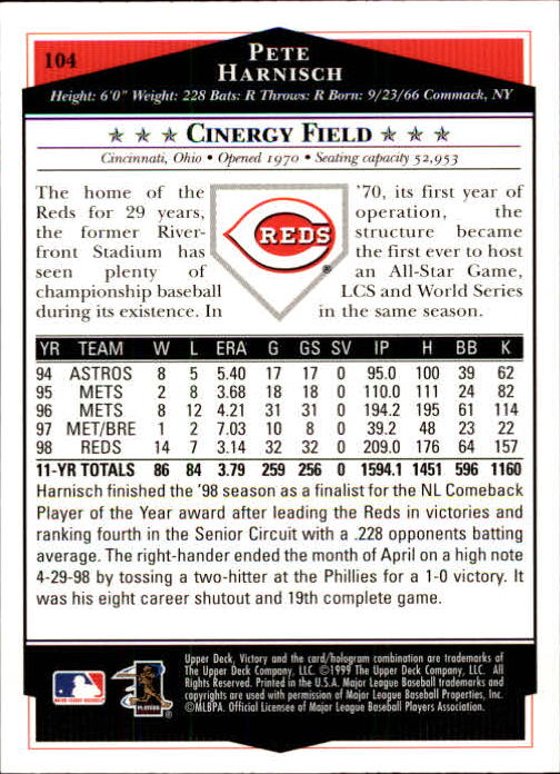 1999 Upper Deck Victory Baseball Card Pick 1-306 - Picture 145 of 451