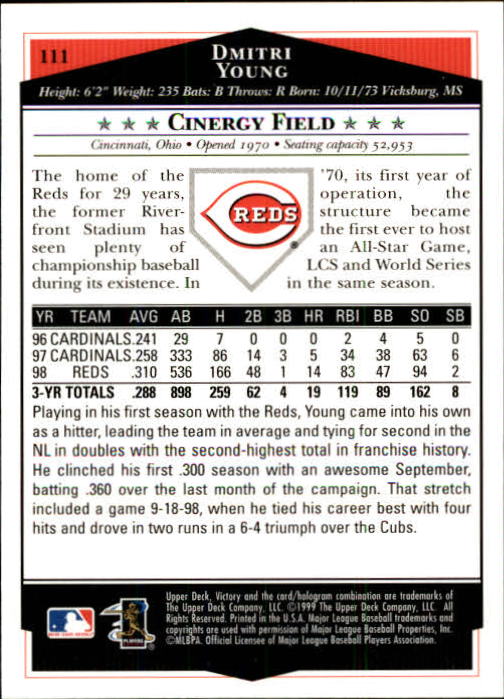 1999 Upper Deck Victory Baseball Card Pick 1-306 - Picture 153 of 451