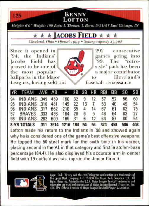 1999 Upper Deck Victory Baseball Card Pick 1-306 - Picture 167 of 451