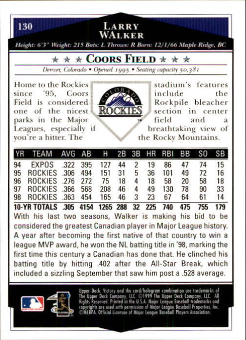 1999 Upper Deck Victory Baseball Card Pick 1-306 - Picture 175 of 451
