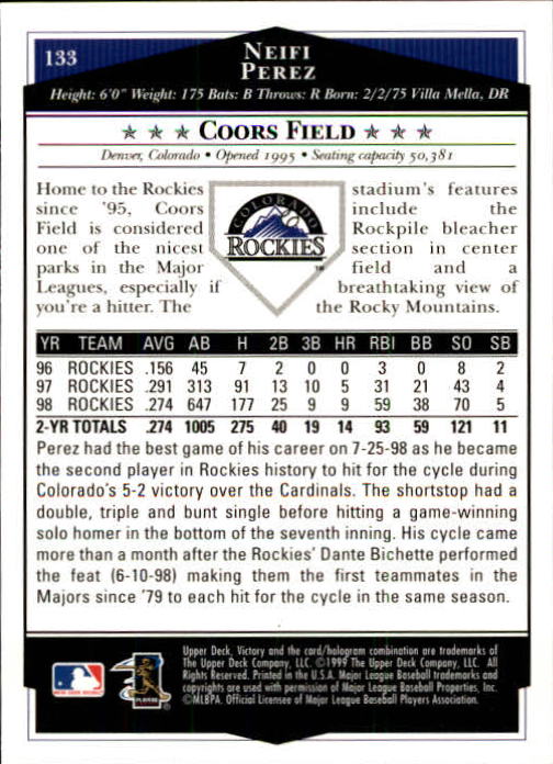 1999 Upper Deck Victory Baseball Card Pick 1-306 - Picture 181 of 451