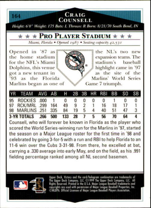 1999 Upper Deck Victory Baseball Card Pick 1-306 - Picture 229 of 451