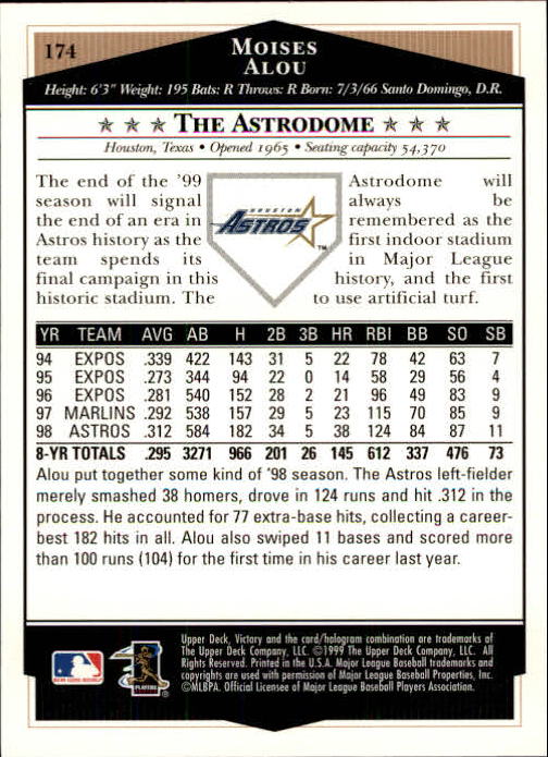 1999 Upper Deck Victory Baseball Card Pick 1-306 - Picture 245 of 451