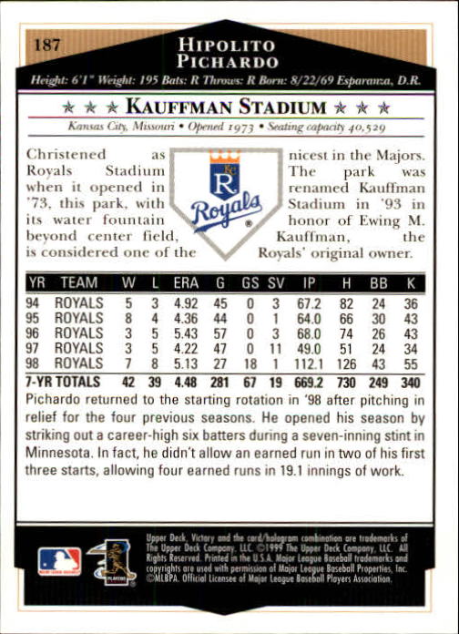 1999 Upper Deck Victory Baseball Card Pick 1-306 - Picture 265 of 451