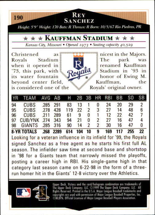 1999 Upper Deck Victory Baseball Card Pick 1-306 - Picture 267 of 451