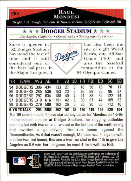 1999 Upper Deck Victory Baseball Card Pick 1-306 - Picture 291 of 451