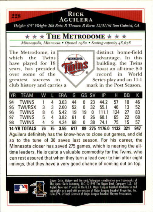 1999 Upper Deck Victory Baseball Card Pick 1-306 - Picture 329 of 451