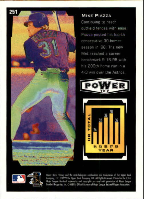 1999 Upper Deck Victory Baseball Card Pick 1-306 - Picture 359 of 451