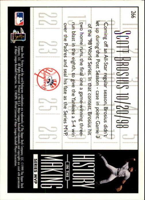 1999 Upper Deck Victory Baseball Card Pick 1-306 - Picture 381 of 451