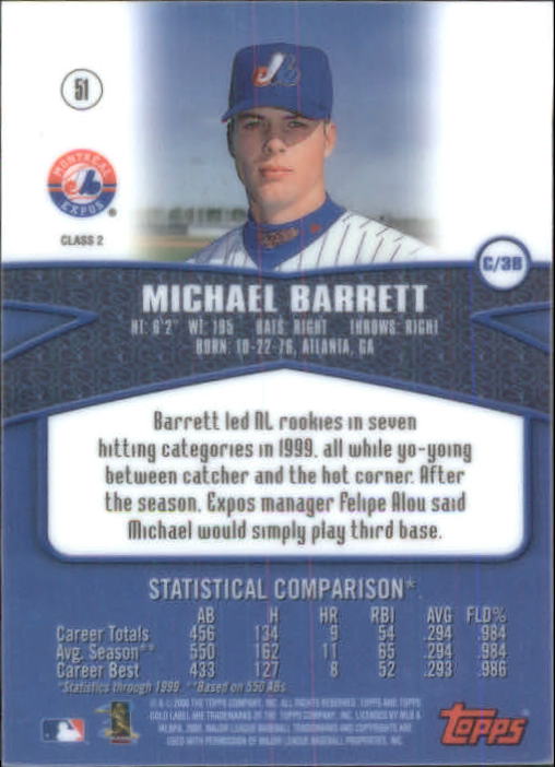 2000 Topps Gold Label Baseball - Picture 3 of 21