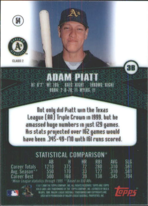 2000 Topps Gold Label Baseball - Picture 5 of 21
