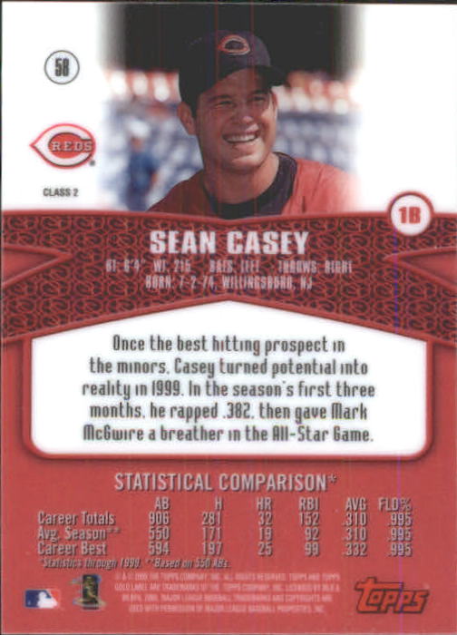 2000 Topps Gold Label Baseball - Picture 7 of 21