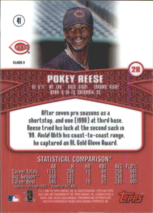 2000 Topps Gold Label Baseball - Picture 13 of 21