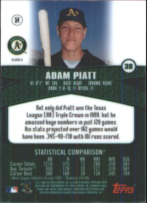 2000 Topps Gold Label Baseball - Picture 15 of 21