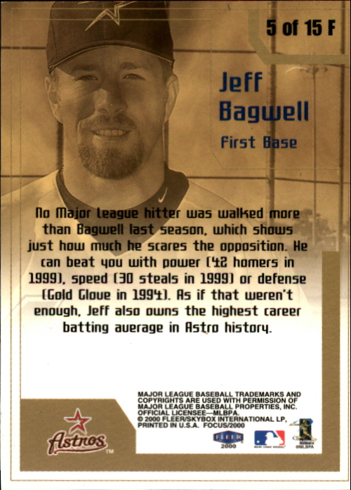 2000 Fleer Focus Baseball "Insert" Cards - Picture 33 of 41