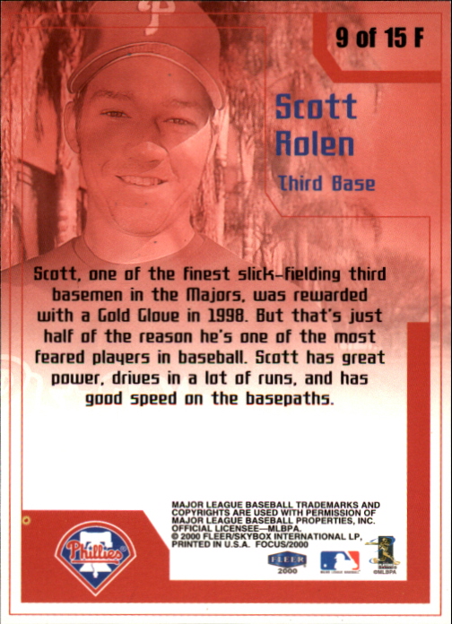 2000 Fleer Focus Baseball "Insert" Cards - Picture 29 of 41