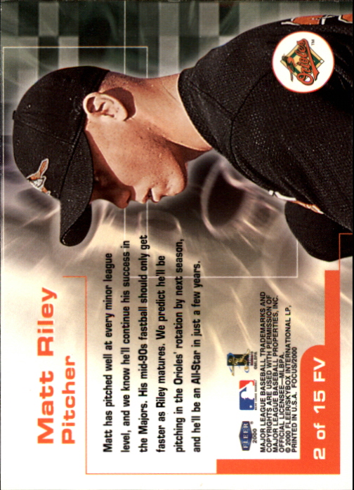 2000 Fleer Focus Baseball "Insert" Cards - Picture 23 of 41
