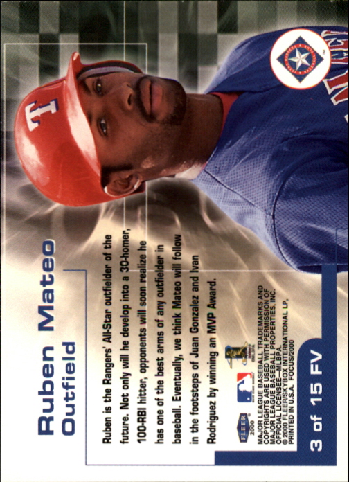 2000 Fleer Focus Baseball "Insert" Cards - Picture 21 of 41