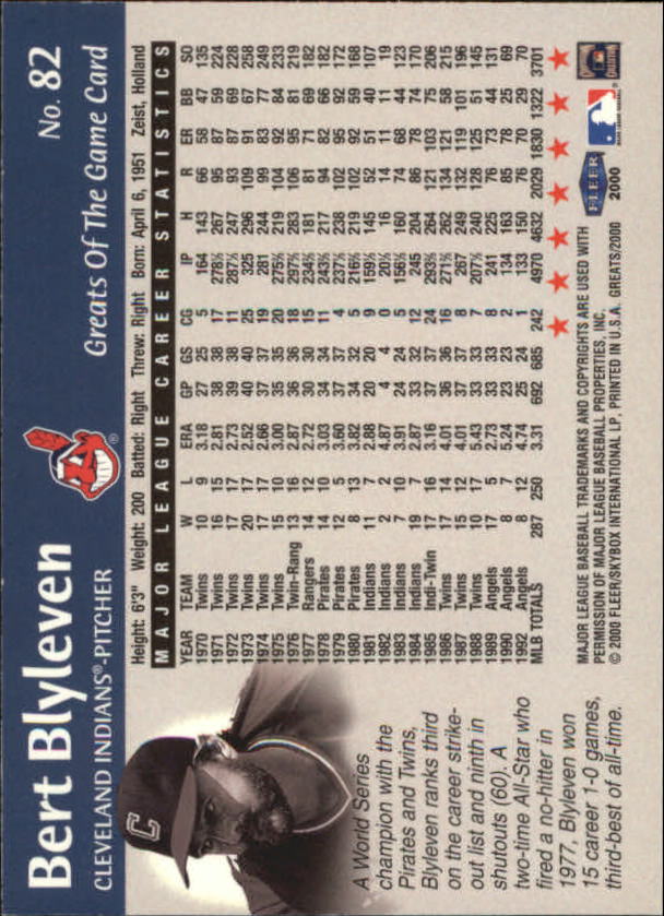 2000 Greats of the Game (Fleer) Baseball "Main Set" Cards - Picture 159 of 213