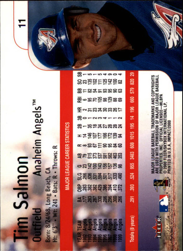 2000 Impact (Skybox) Baseball "Main Set" Cards #1 to #200 - Picture 23 of 401