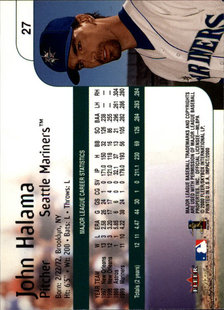 2000 Impact (Skybox) Baseball "Main Set" Cards #1 to #200 - Picture 55 of 401
