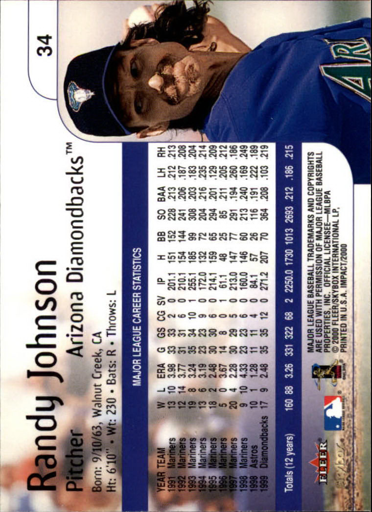 2000 Impact (Skybox) Baseball "Main Set" Cards #1 to #200 - Picture 69 of 401