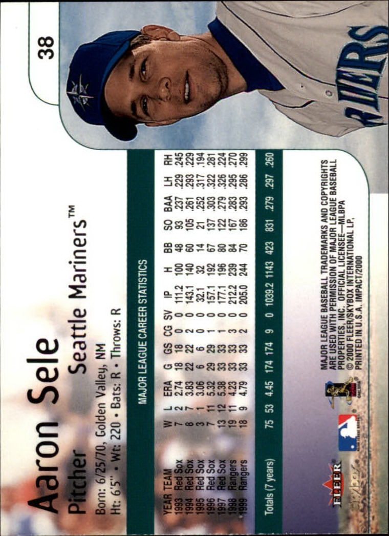 2000 Impact (Skybox) Baseball "Main Set" Cards #1 to #200 - Picture 77 of 401