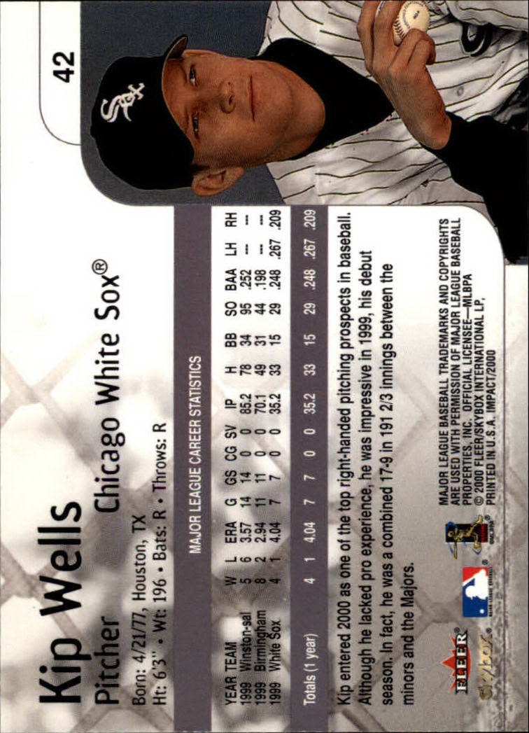 2000 Impact (Skybox) Baseball "Main Set" Cards #1 to #200 - Picture 85 of 401