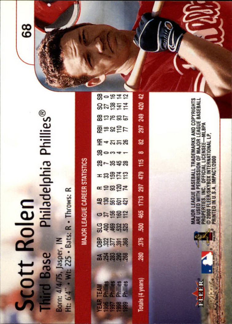 2000 Impact (Skybox) Baseball "Main Set" Cards #1 to #200 - Picture 137 of 401