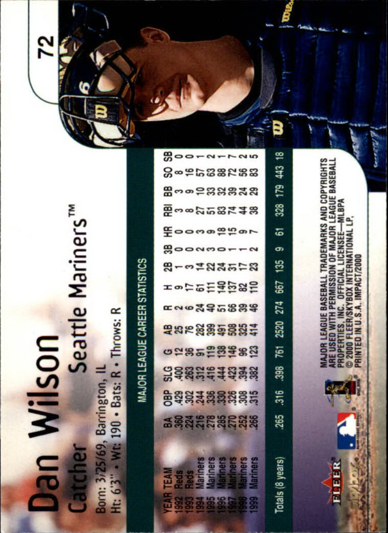 2000 Impact (Skybox) Baseball "Main Set" Cards #1 to #200 - Picture 145 of 401