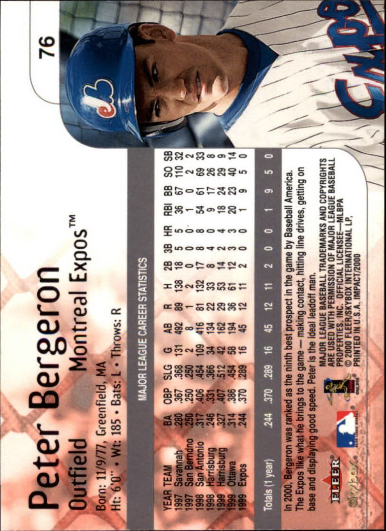 2000 Impact (Skybox) Baseball "Main Set" Cards #1 to #200 - Picture 153 of 401