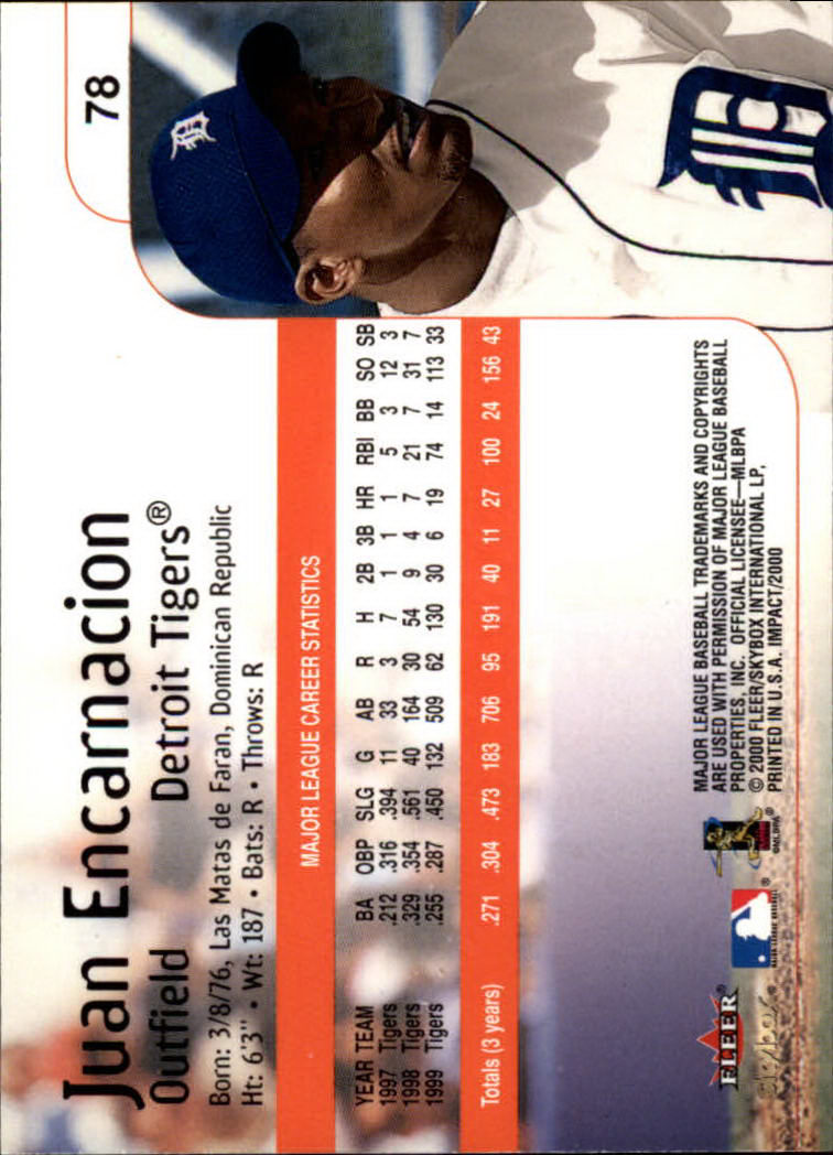 2000 Impact (Skybox) Baseball "Main Set" Cards #1 to #200 - Picture 157 of 401