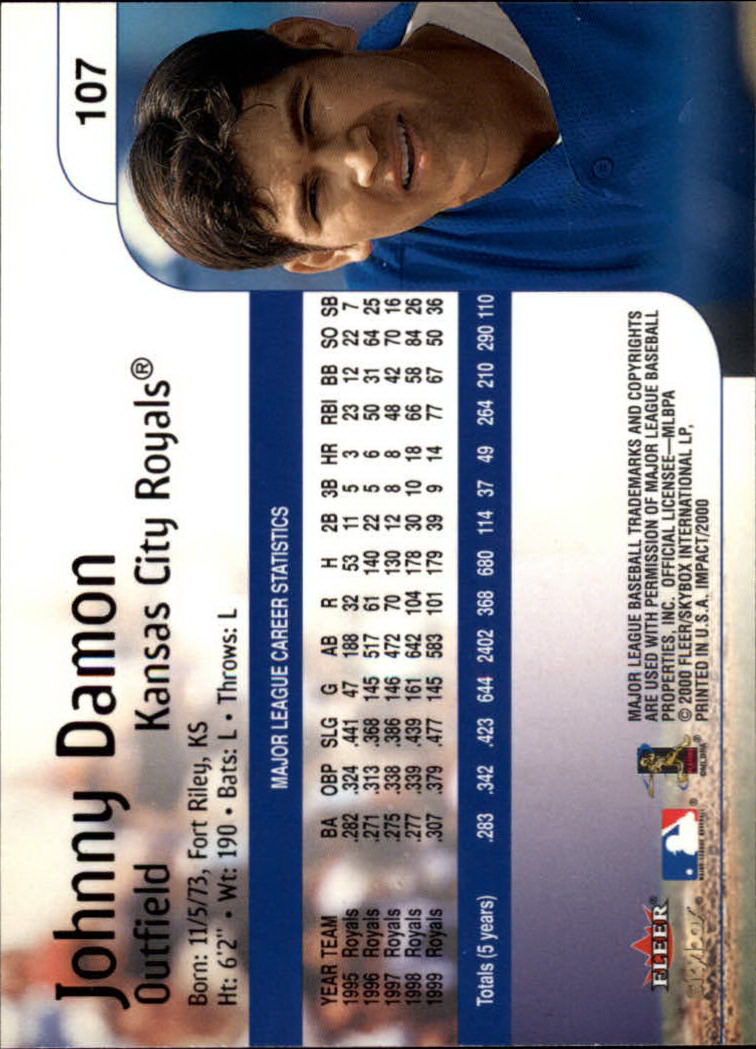 2000 Impact (Skybox) Baseball "Main Set" Cards #1 to #200 - Picture 215 of 401