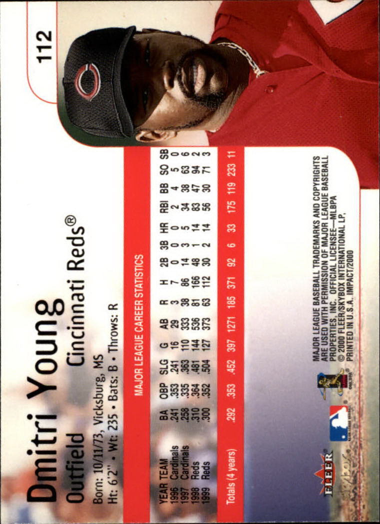 2000 Impact (Skybox) Baseball "Main Set" Cards #1 to #200 - Picture 225 of 401