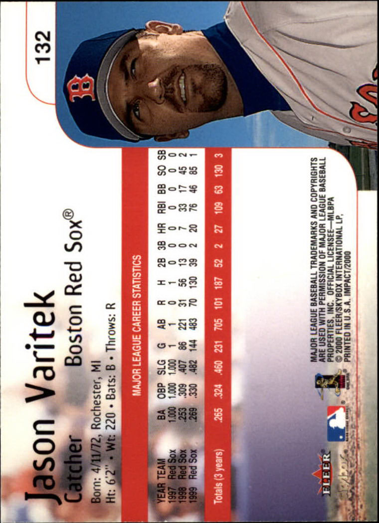 2000 Impact (Skybox) Baseball "Main Set" Cards #1 to #200 - Picture 265 of 401