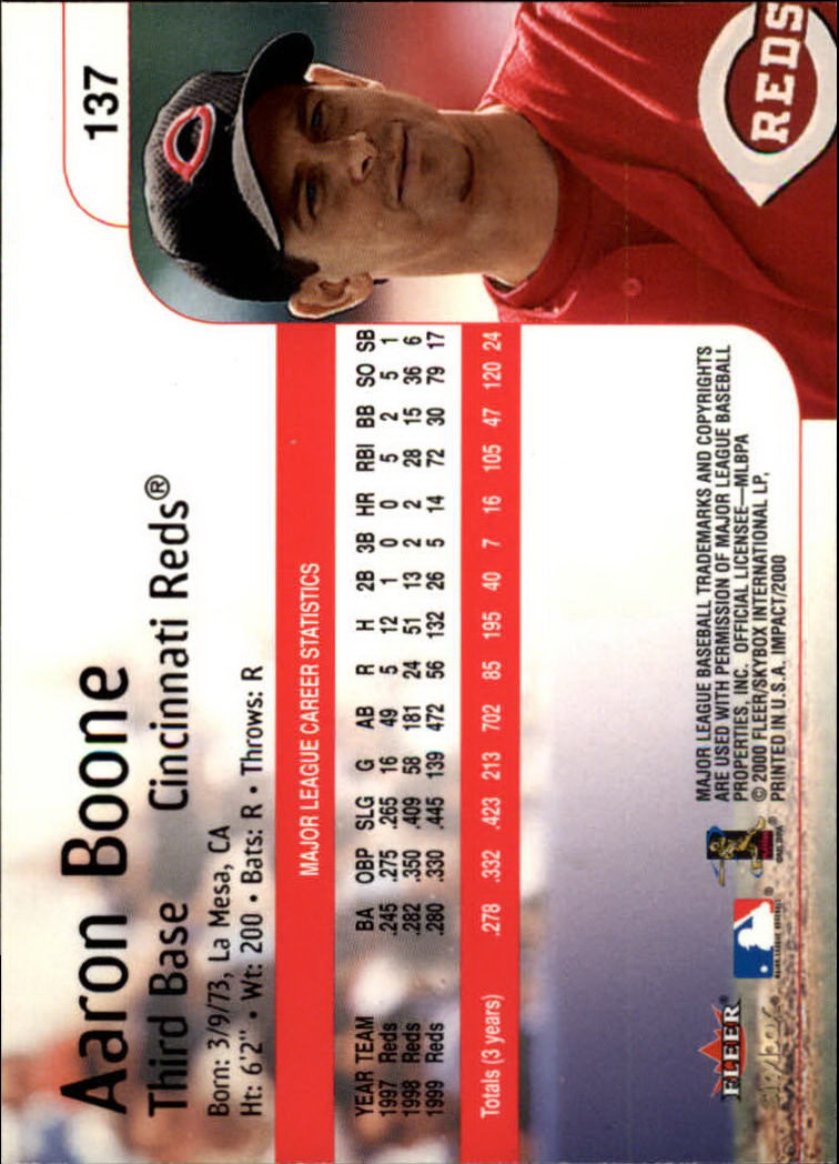 2000 Impact (Skybox) Baseball "Main Set" Cards #1 to #200 - Picture 275 of 401