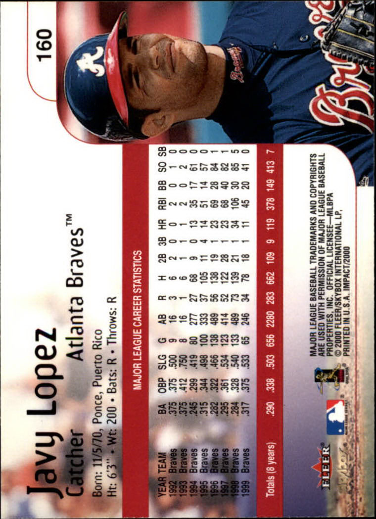2000 Impact (Skybox) Baseball "Main Set" Cards #1 to #200 - Picture 321 of 401