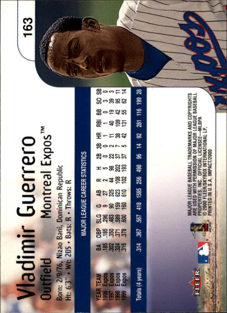 2000 Impact (Skybox) Baseball "Main Set" Cards #1 to #200 - Picture 327 of 401