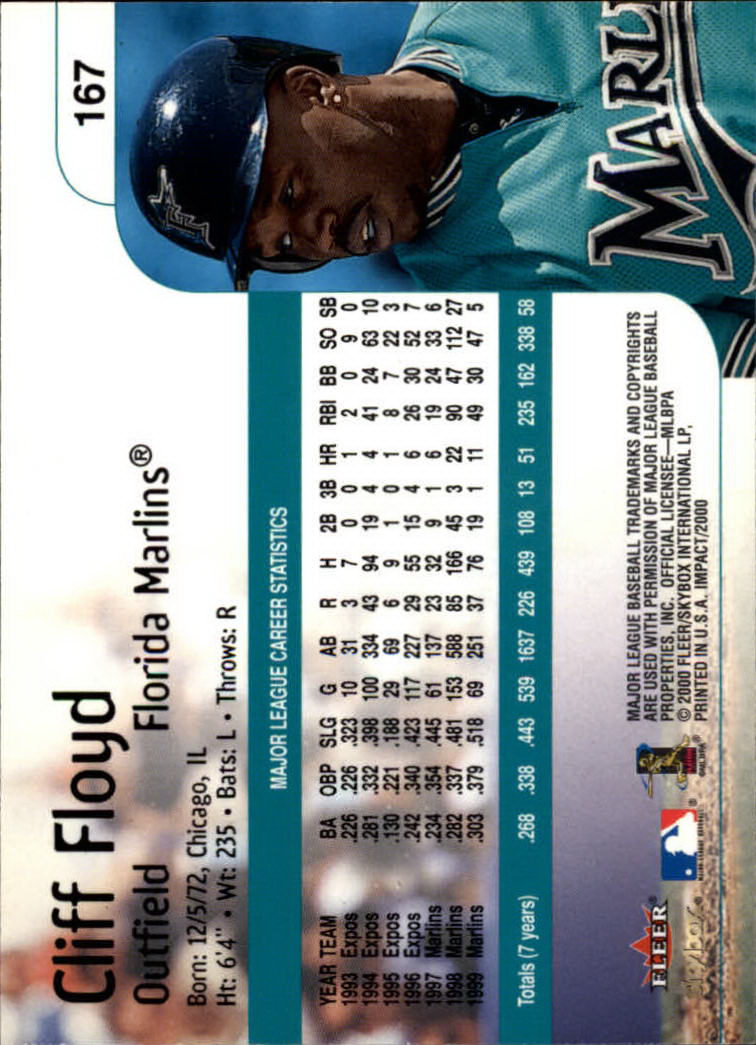 2000 Impact (Skybox) Baseball "Main Set" Cards #1 to #200 - Picture 335 of 401