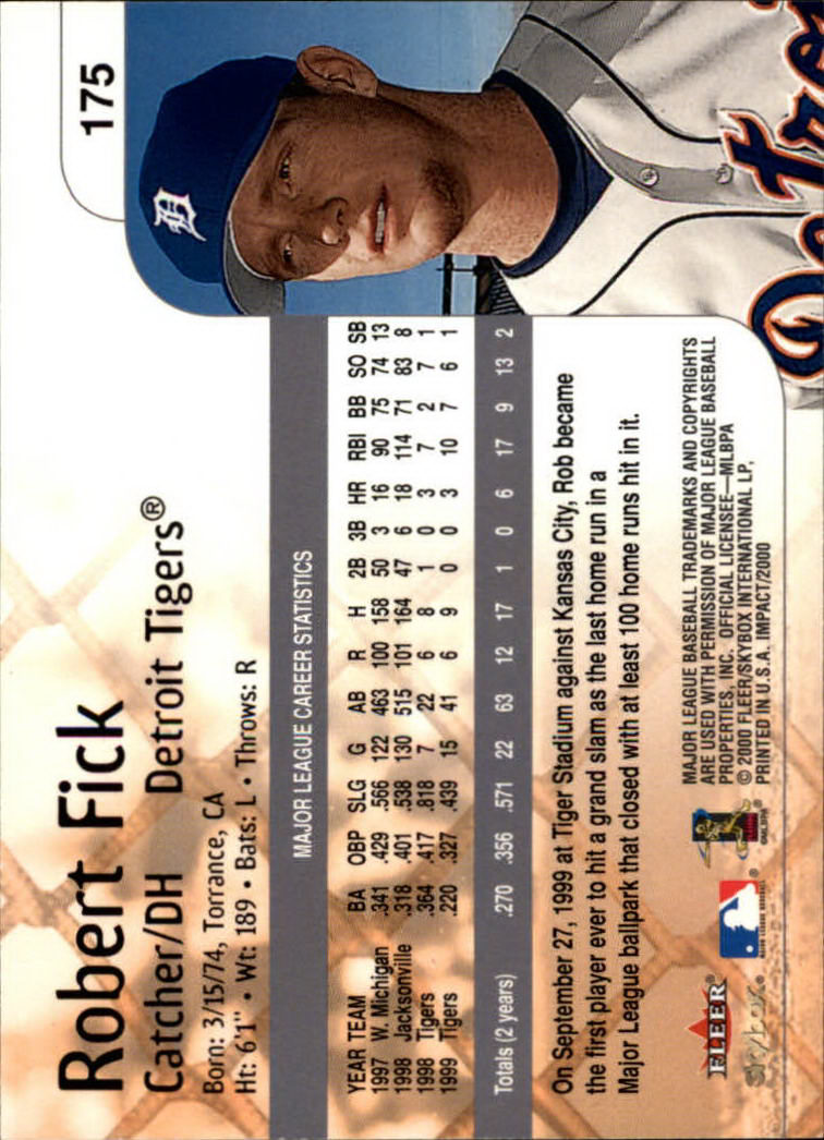 2000 Impact (Skybox) Baseball "Main Set" Cards #1 to #200 - Picture 351 of 401