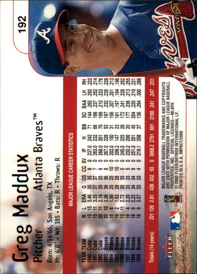 2000 Impact (Skybox) Baseball "Main Set" Cards #1 to #200 - Picture 385 of 401