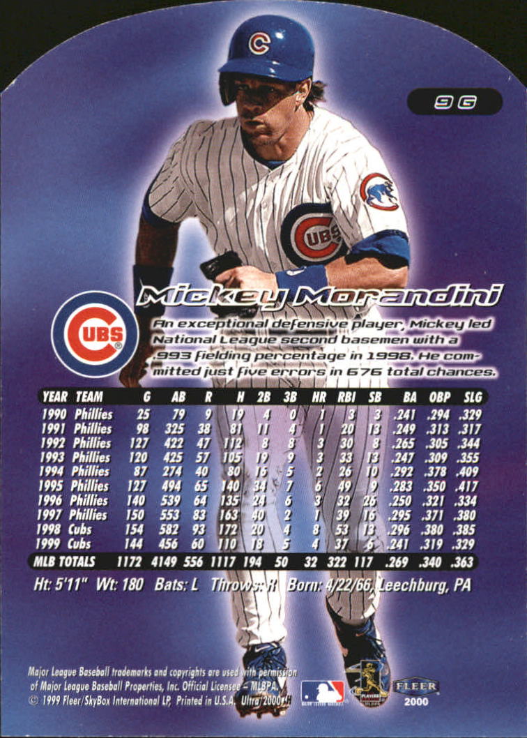2000 Ultra (Fleer) Baseball "Gold and Platinum Medallion" Parallel Cards - Picture 15 of 323