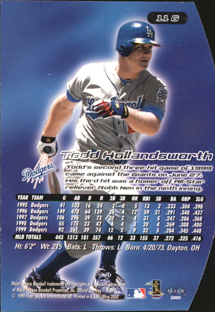 2000 Ultra (Fleer) Baseball "Gold and Platinum Medallion" Parallel Cards - Picture 19 of 323