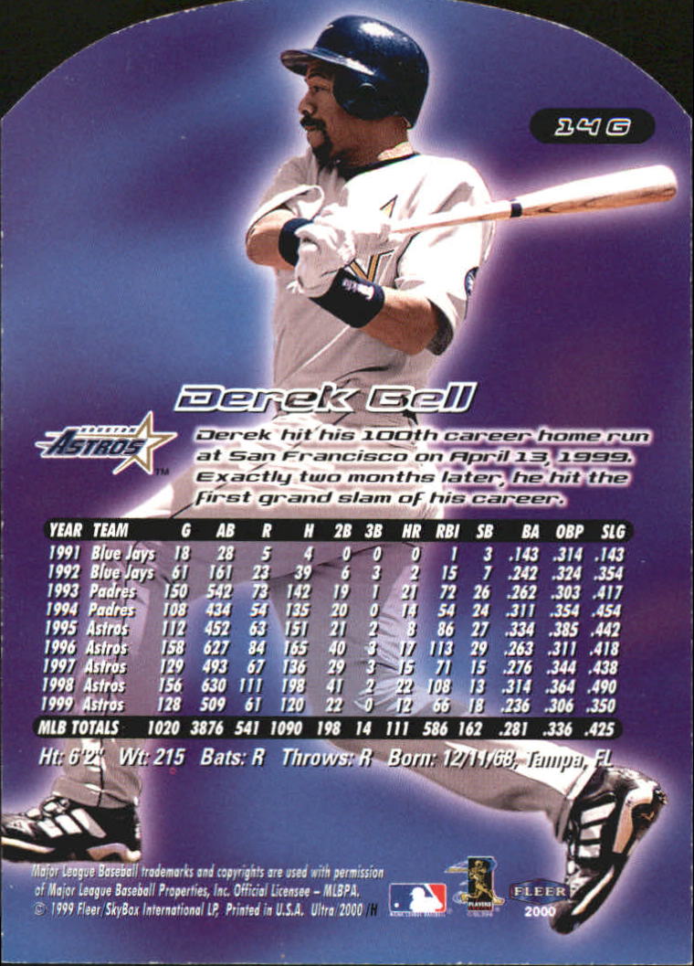 2000 Ultra (Fleer) Baseball "Gold and Platinum Medallion" Parallel Cards - Picture 21 of 323
