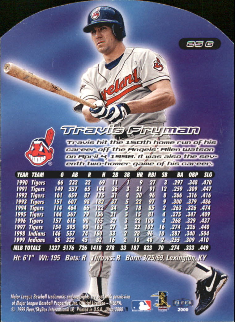 2000 Ultra (Fleer) Baseball "Gold and Platinum Medallion" Parallel Cards - Picture 39 of 323