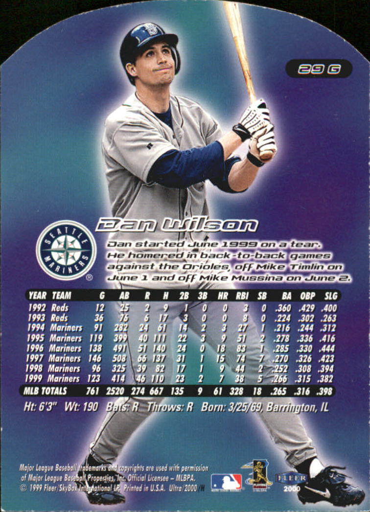 2000 Ultra (Fleer) Baseball "Gold and Platinum Medallion" Parallel Cards - Picture 47 of 323