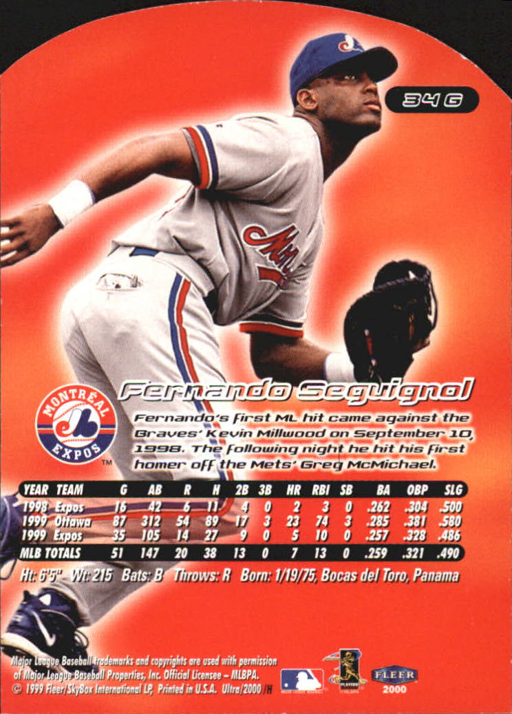 2000 Ultra (Fleer) Baseball "Gold and Platinum Medallion" Parallel Cards - Picture 55 of 323